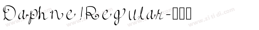 Daphne Regular字体转换